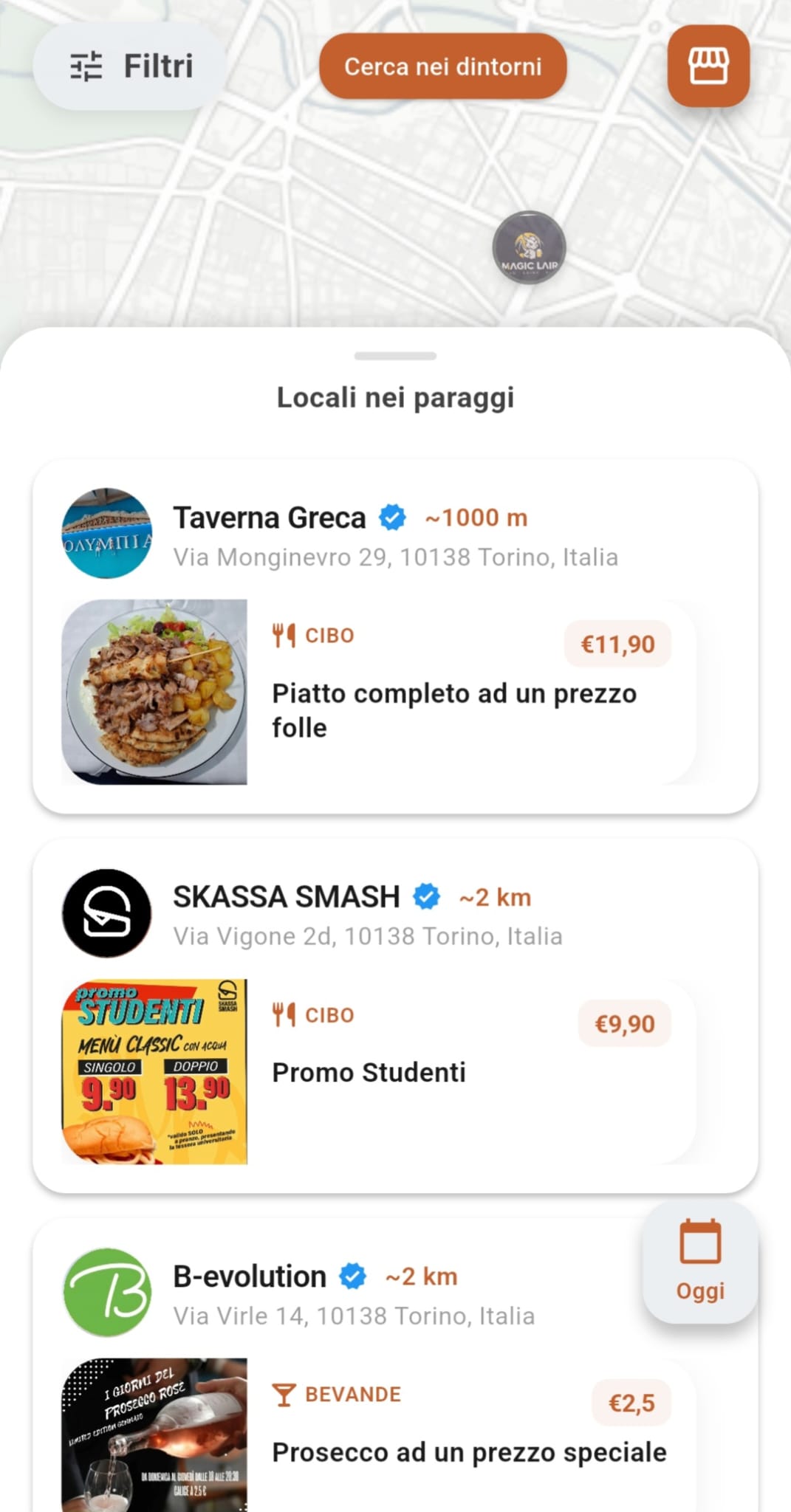 Spunto App Screenshot
